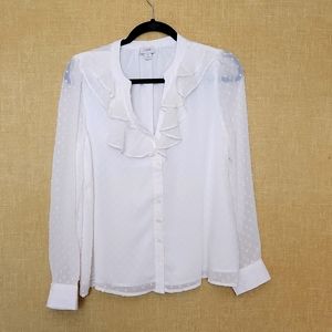 J CREW white blouse
